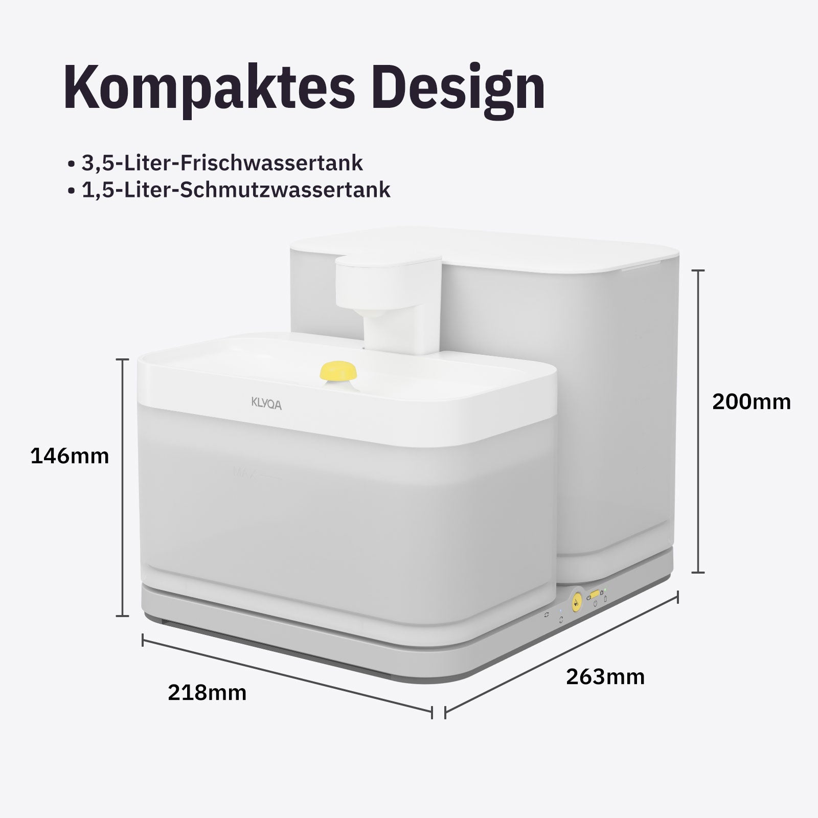 Smarter Trinkbrunnen für Katzen - smartes Design
